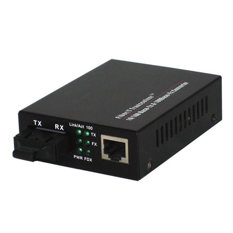 kenable Fibre Optic MM Media Converter 100FX SC to RJ45 Ethernet 10...