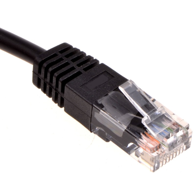 Cable LAN - 0,25m - RJ45 - Noir