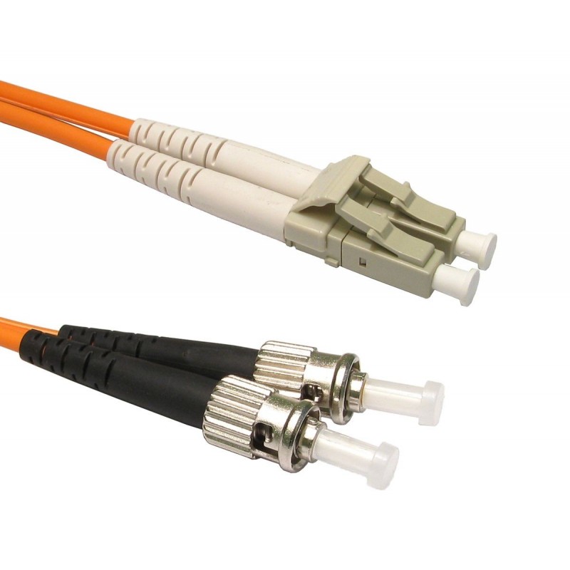 kenable OM3 Orange Fibre Optic ST LC Duplex MM 50 125 Patch LSZH Ca...