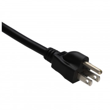 C19 IEC 16A Plug to USA 3 Pin Plug Power Lead Cable Lead 2m Black