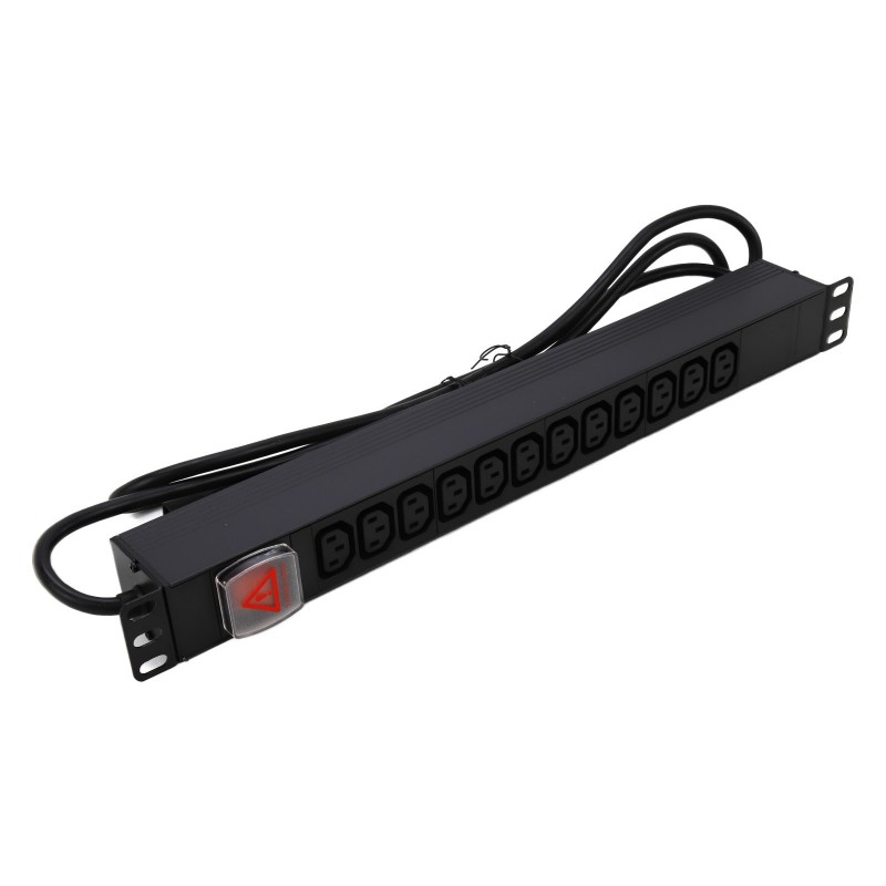 PDU C13 Sockets 12 Way to C20 IEC 16A Power Distribution Unit