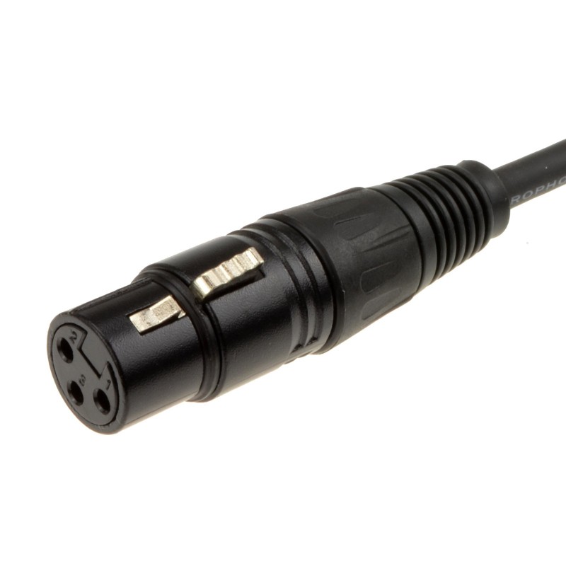 PULSE XLR Microphone Male to Female Audio Cable Black 3m