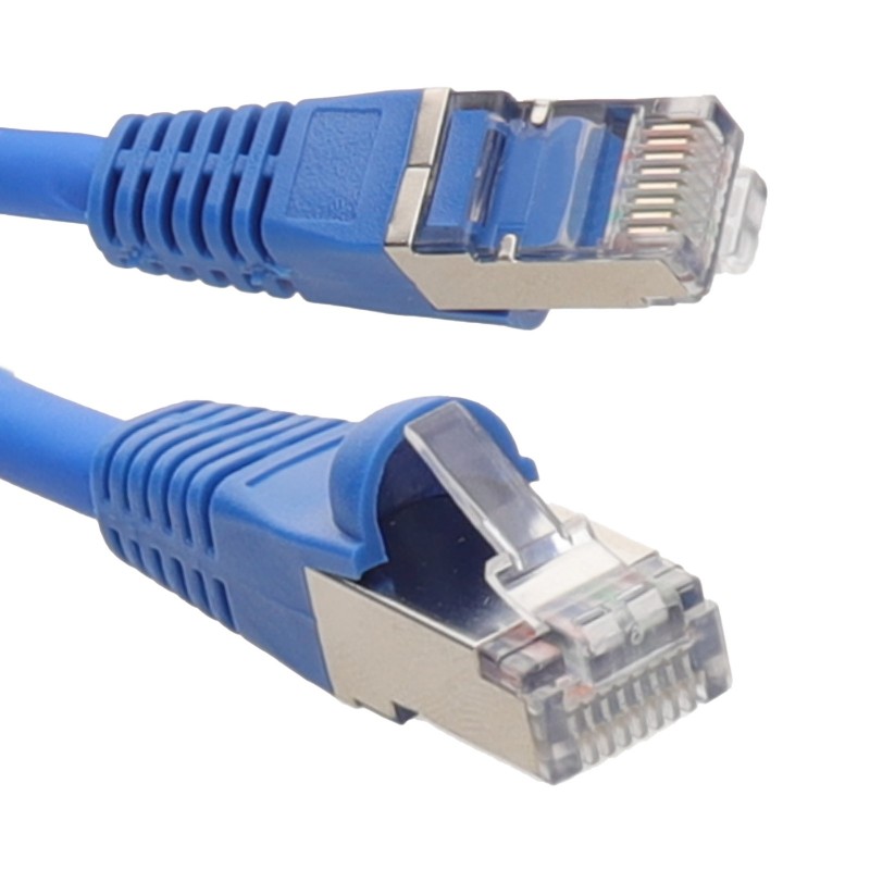 Cat6A SSTP LSZH RJ45 Network Ethernet Patch 10 Gigabit Cable 0.25m White