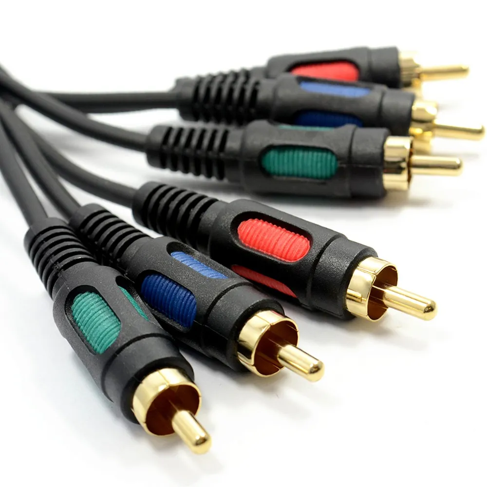 Component Video RGB Cable 3 RCA Phono to 3 RCA Phono - Multiple Lengths