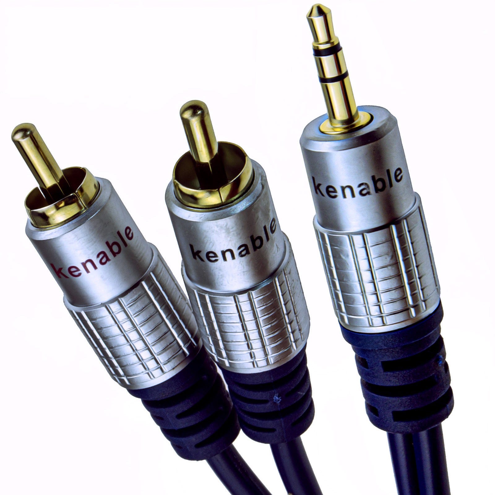 Pure HQ OFC 3.5mm Jack to 2 RCA Phono Cable - Gold Plated - Multiple Lengths