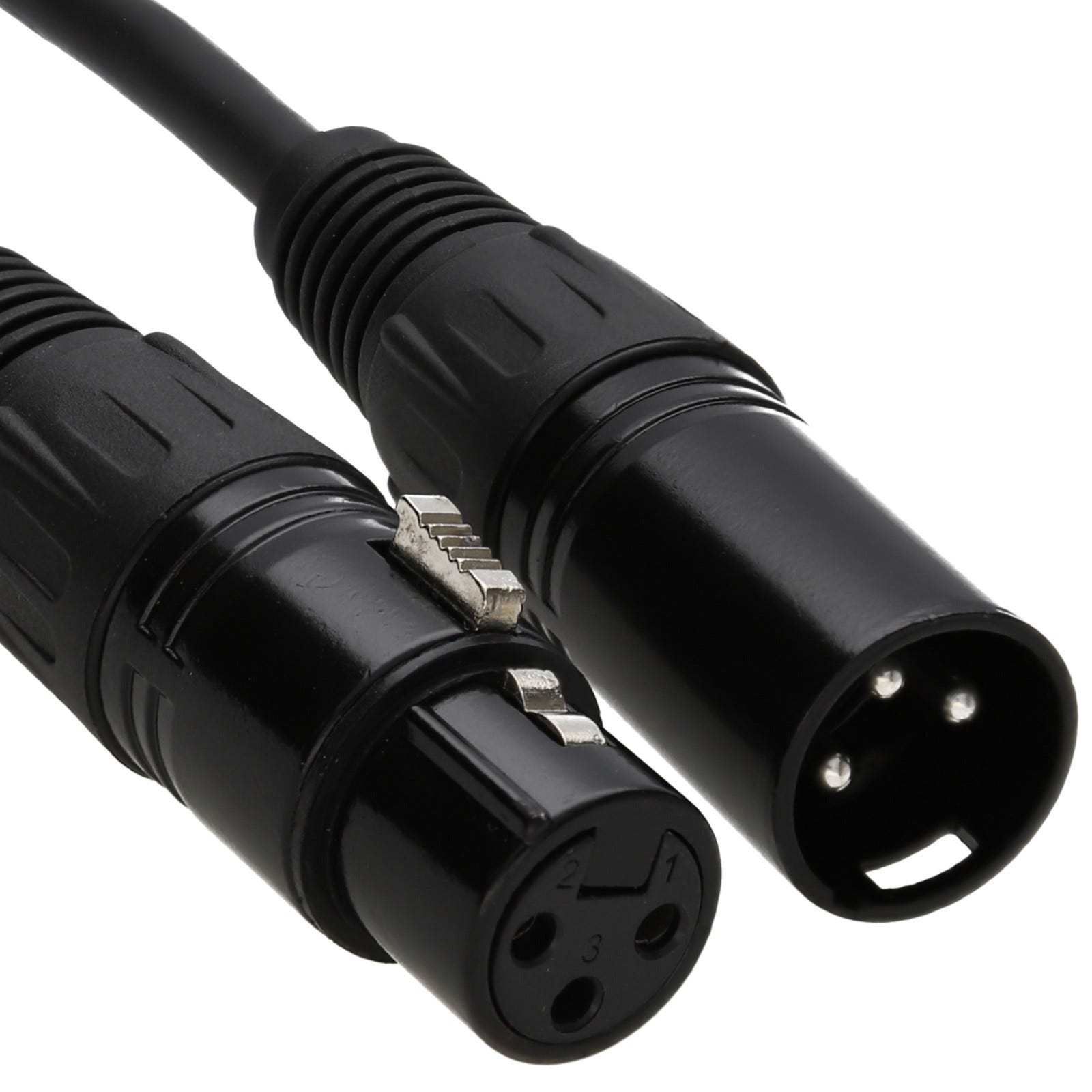 PULSE XLR Microphone Male to Female Audio Cable - Black - Multiple Lengths