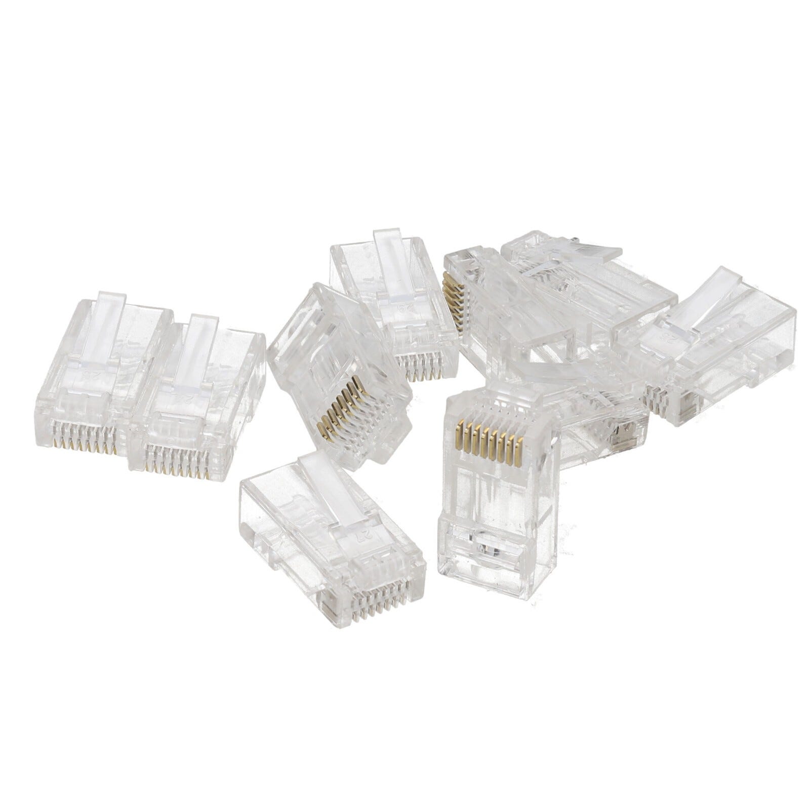 RJ45 Ethernet Crimp Connectors - Cat5e, Cat6 & Cat7 Options
